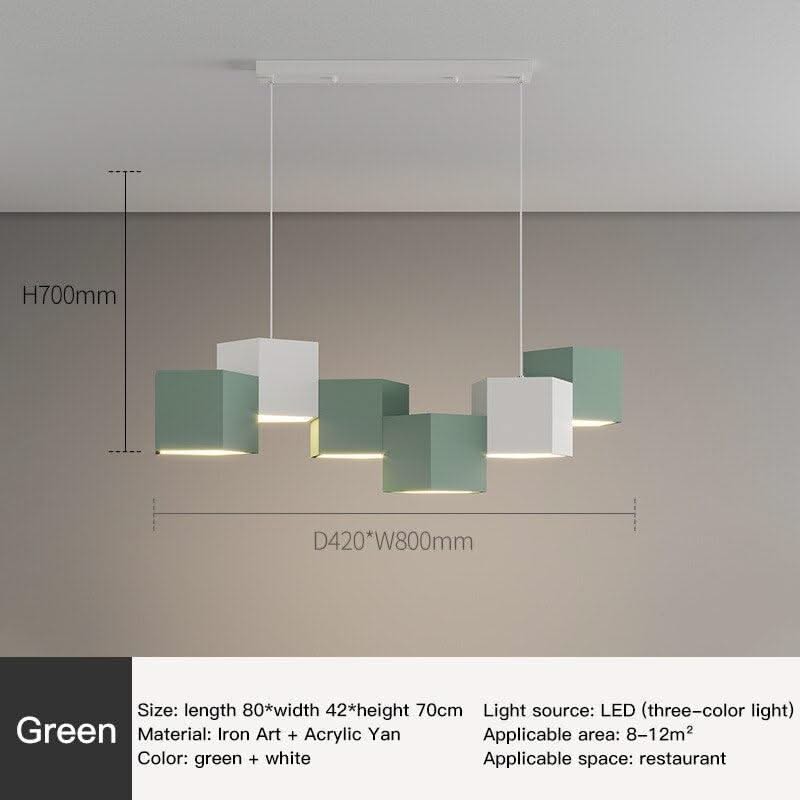 ChandeliersDecor.com-Kitchen Island-Modern Chandelier Lighting Blocks Pendant Light