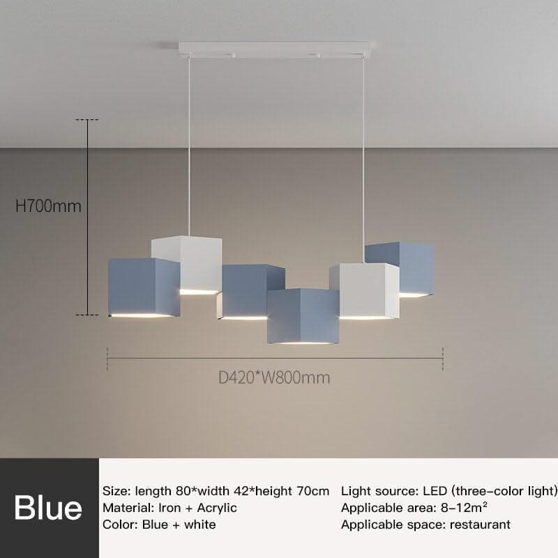 ChandeliersDecor.com-Kitchen Island-Modern Chandelier Lighting Blocks Pendant Light