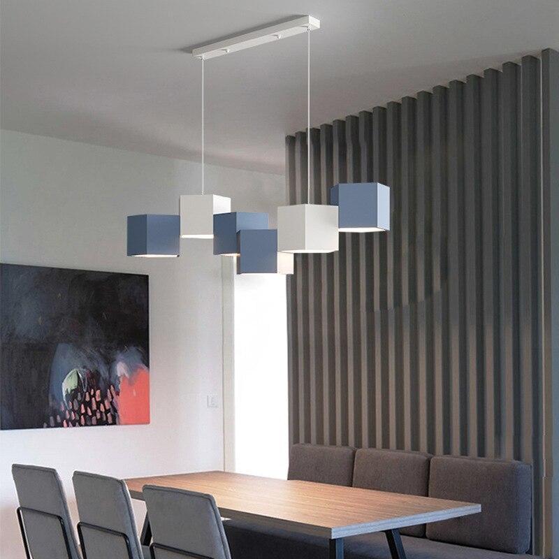 ChandeliersDecor.com-Kitchen Island-Modern Chandelier Lighting Blocks Pendant Light