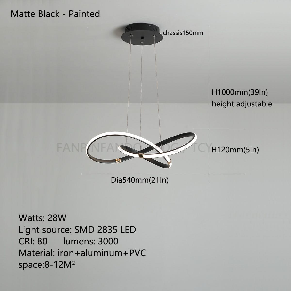 Modern Chrome Plated Gold LED Chandelier for Dining and Living Room-ChandeliersDecor.com