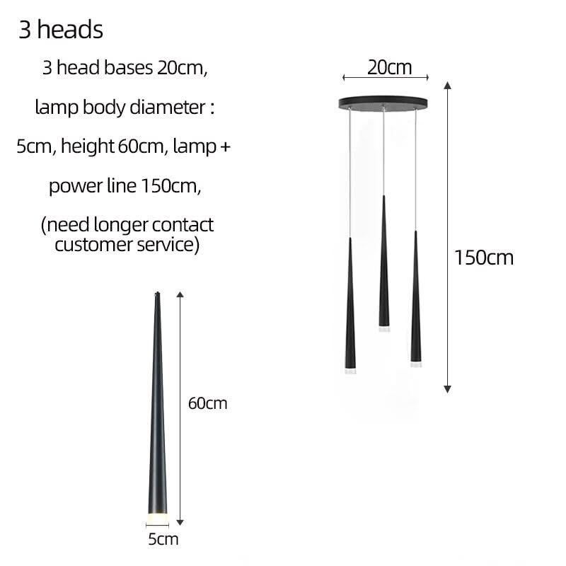 ChandeliersDecor.com-Staircase Chandelier-Modern Duplex Attic Pendant Lamp