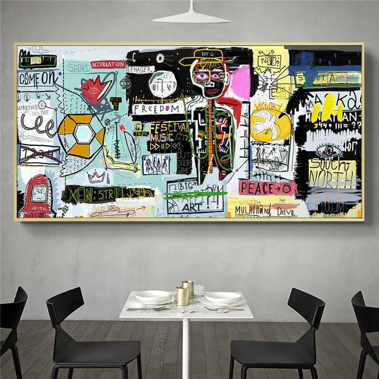 ChandeliersDecor.com-Wall Posters-Modern Graffiti Street Artwork Canvas Posters and Prints Abstract Figure Oil Paintings on The Wall for Home Decorative Pictures