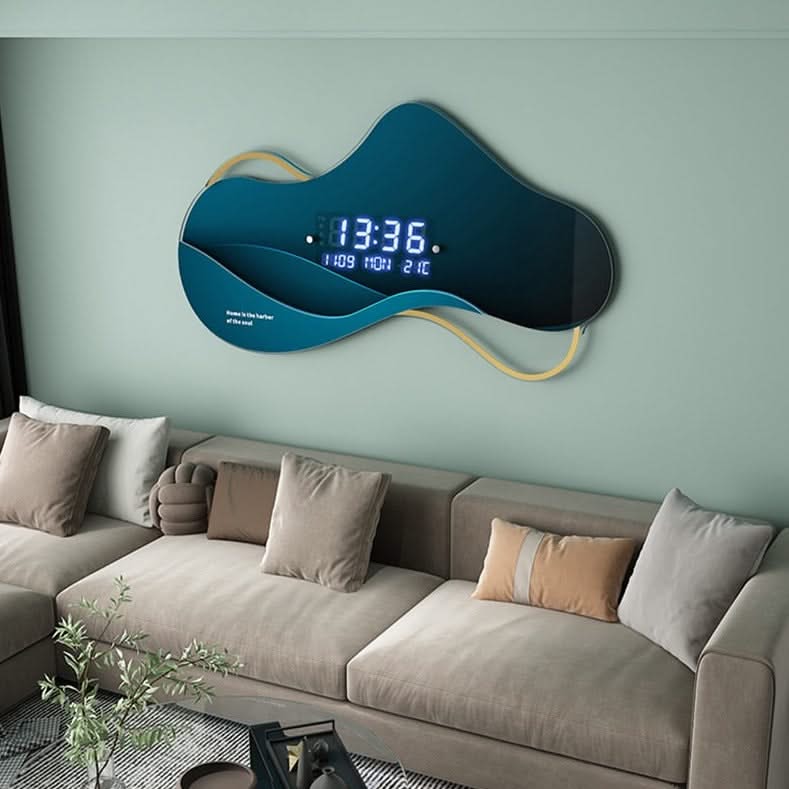Modern LED Digital Wall Clock 3D Luminous-ChandeliersDecor.com
