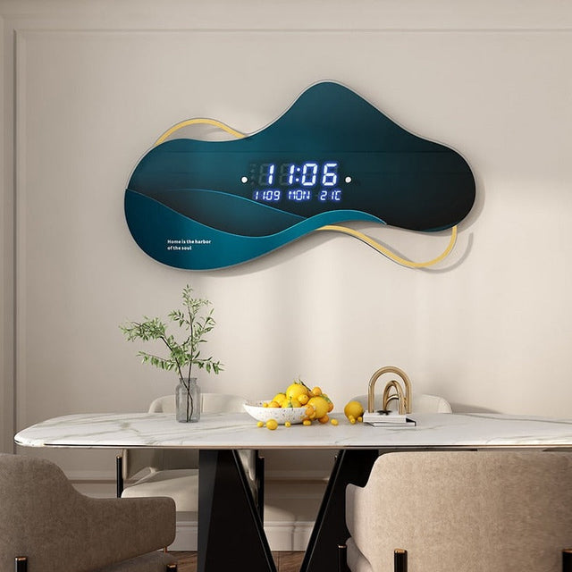 ChandeliersDecor.com-Wall Clocks-Modern LED Digital Wall Clock 3D Luminous