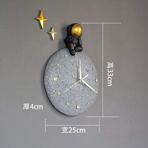 Modern Light Luxury Astronaut Wall Clock-ChandeliersDecor.com