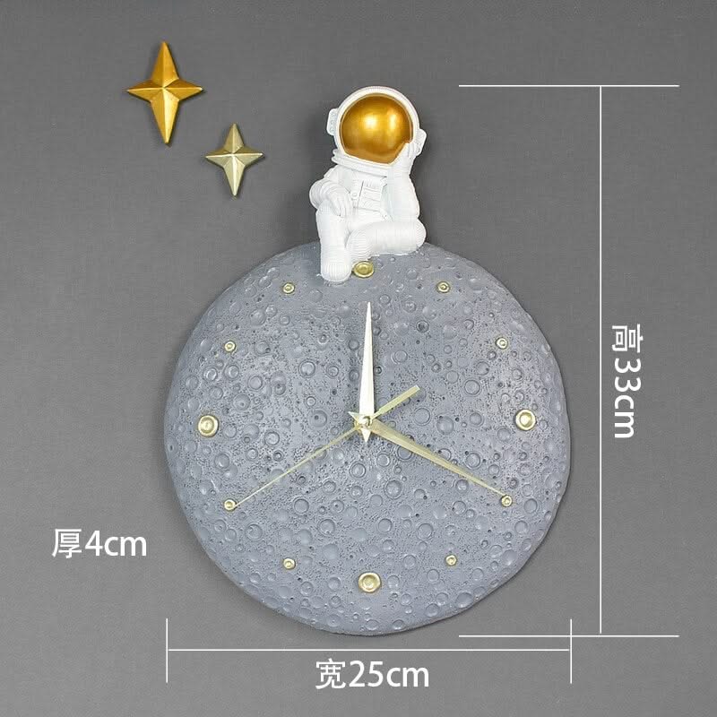 Modern Light Luxury Astronaut Wall Clock-ChandeliersDecor.com
