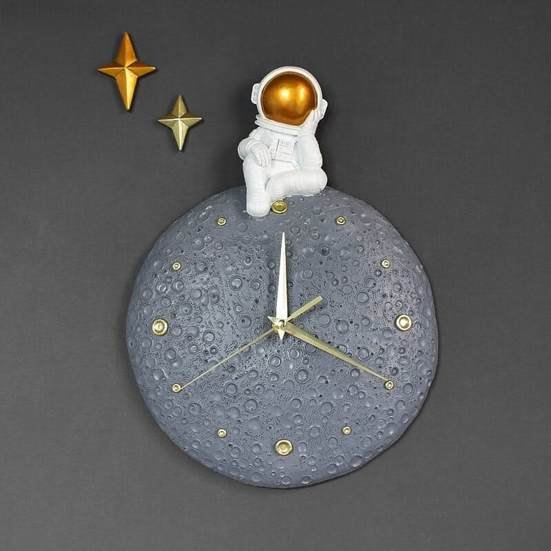 Modern Light Luxury Astronaut Wall Clock-ChandeliersDecor.com