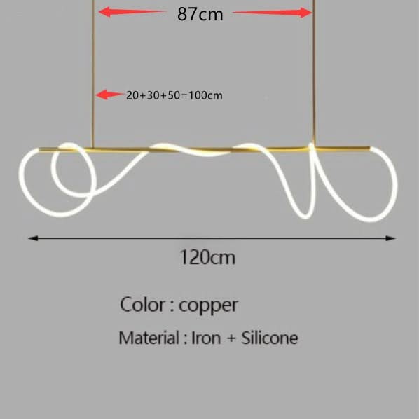 Modern Long Hose LED Chandelier for Dining Room-ChandeliersDecor.com