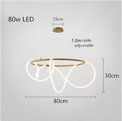 Modern Long Hose LED Chandelier for Dining Room-ChandeliersDecor.com
