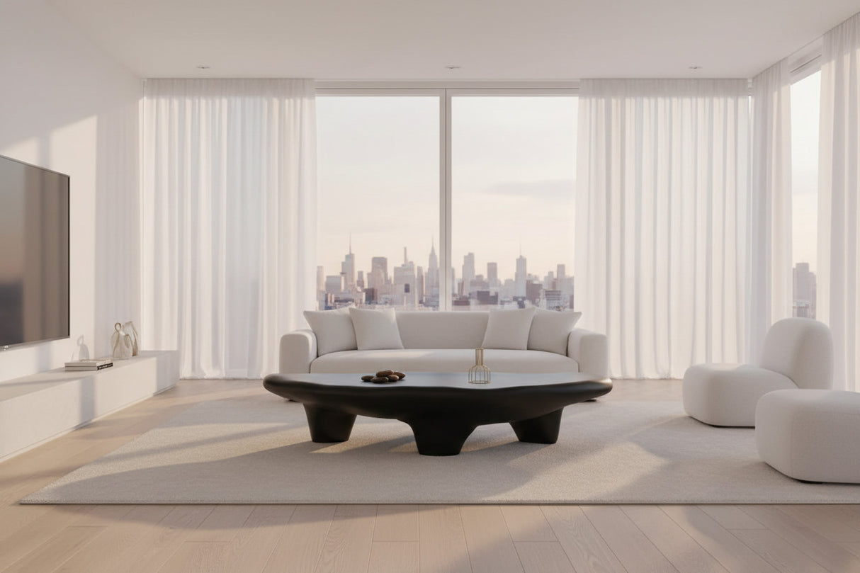 Modern Minimalist Black Coffee Table for a Stylish Living Room-ChandeliersDecor.com