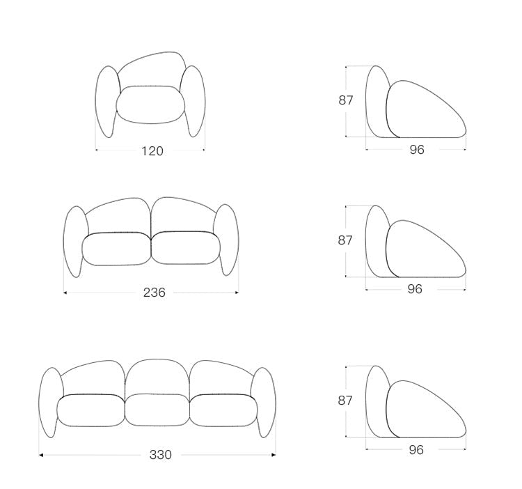 ChandeliersDecor.com-Sofa Set-Modern Minimalist Leather Sofa Set – Luxury Contemporary Seating