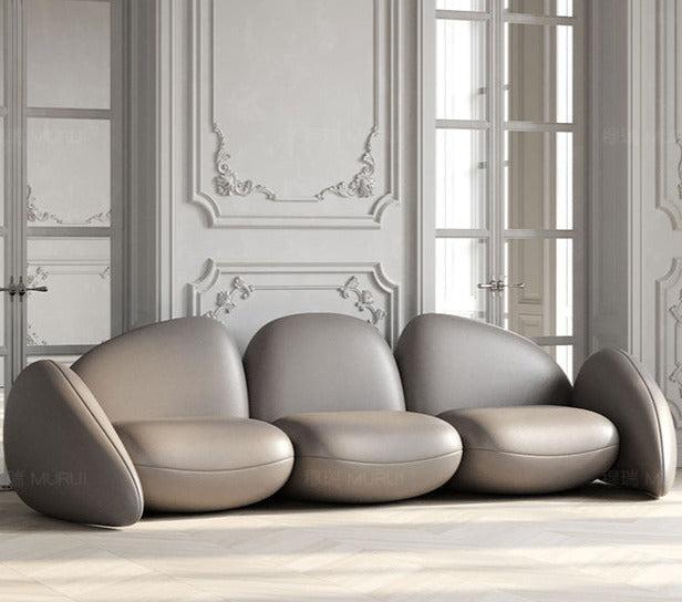 ChandeliersDecor.com-Sofa Set-Modern Minimalist Leather Sofa Set – Luxury Contemporary Seating