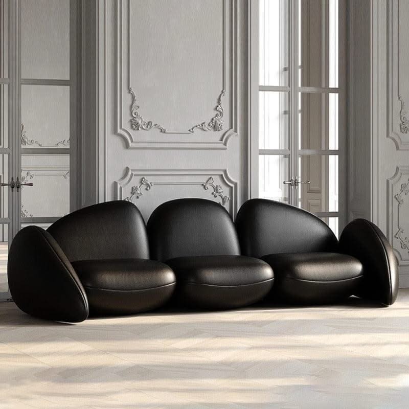 ChandeliersDecor.com-Sofa Set-Modern Minimalist Leather Sofa Set – Luxury Contemporary Seating