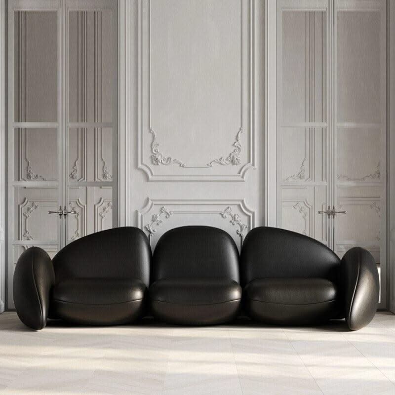ChandeliersDecor.com-Sofa Set-Modern Minimalist Leather Sofa Set – Luxury Contemporary Seating