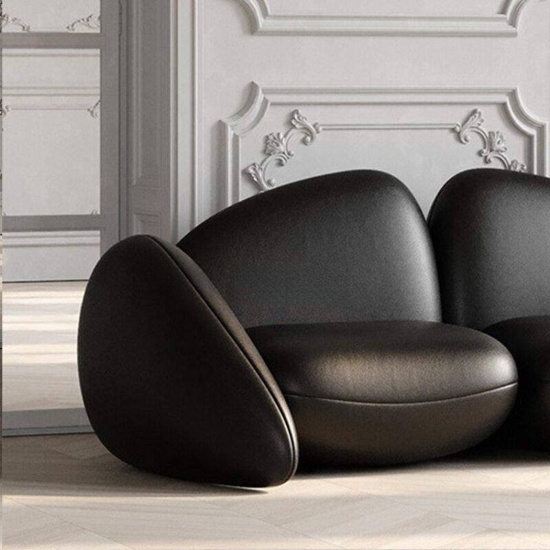 ChandeliersDecor.com-Sofa Set-Modern Minimalist Leather Sofa Set – Luxury Contemporary Seating