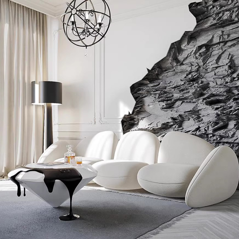 ChandeliersDecor.com-Sofa Set-Modern Minimalist Leather Sofa Set – Luxury Contemporary Seating