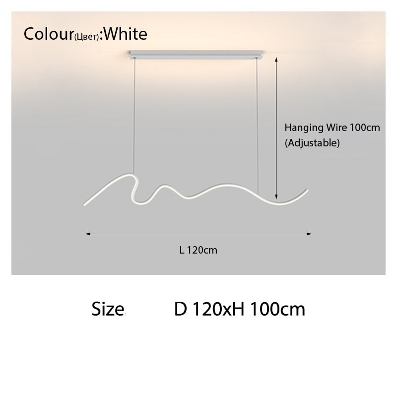 ChandeliersDecor.com-Kitchen Island-Modern Minimalist LED Chandelier Light