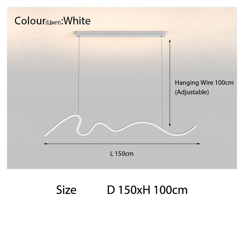 ChandeliersDecor.com-Kitchen Island-Modern Minimalist LED Chandelier Light