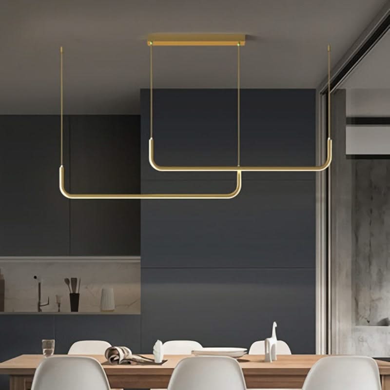 Modern Minimalist LED Pendant Lamp Black Gold-ChandeliersDecor.com