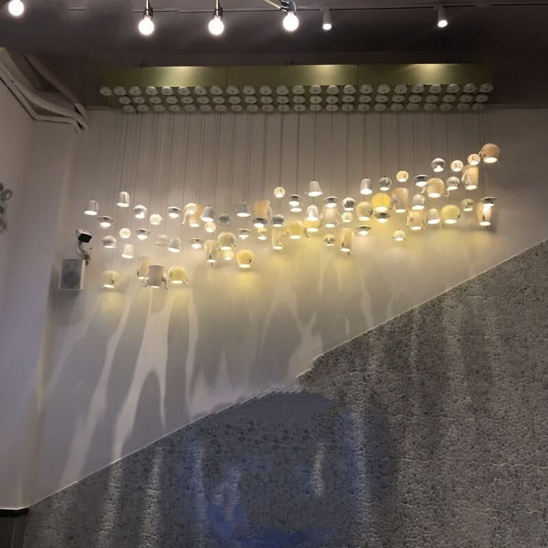 Modern Tea Cup Teapot Crockery Ceramic Led Pendant Lights-ChandeliersDecor.com