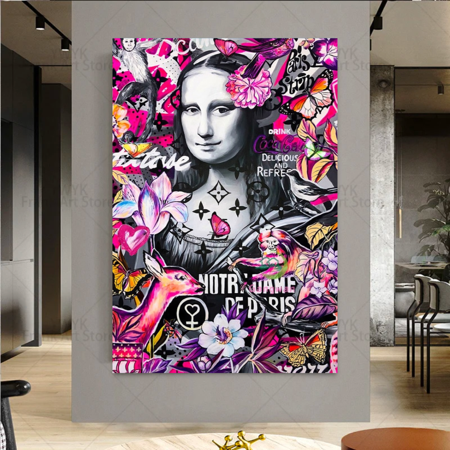 ChandeliersDecor.com-Wall Posters-Mona Lisa Wall Art Beautiful and Iconic Masterpiece