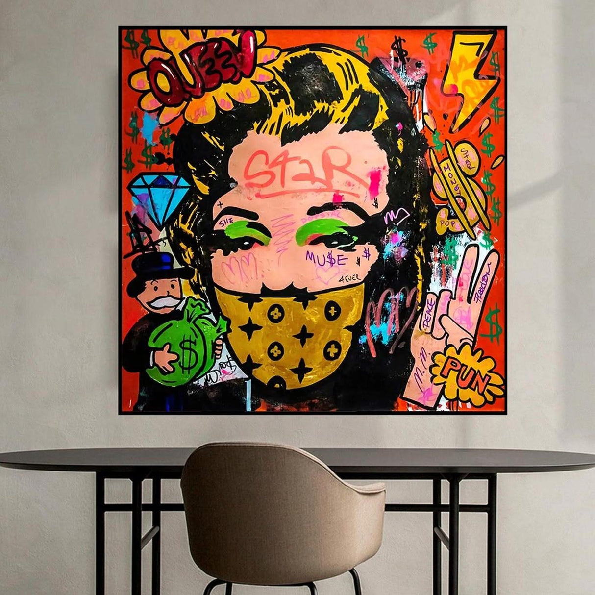 Money Bags: Marilyn Poster Exclusive Limited Edition-ChandeliersDecor.com