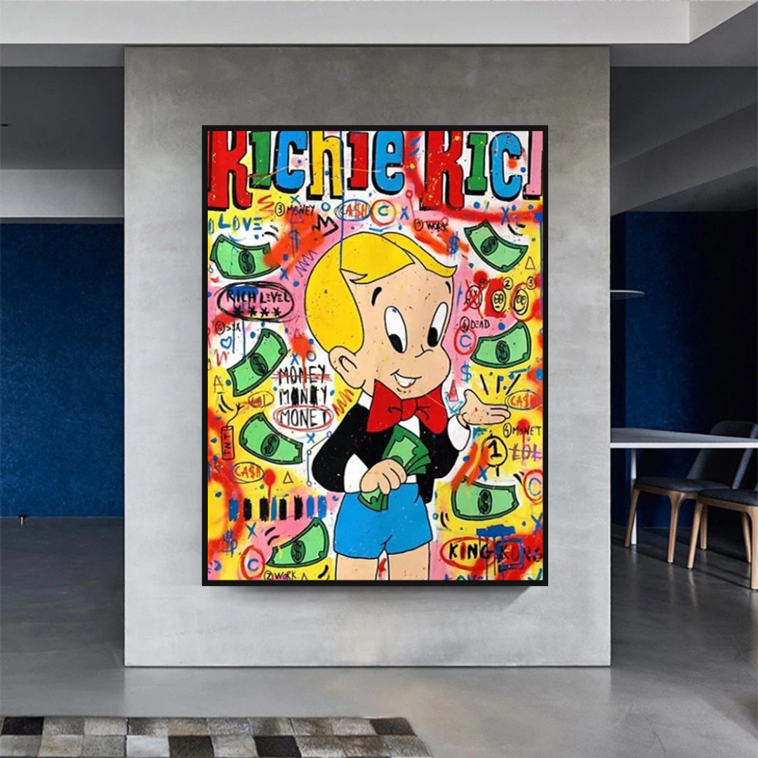 ChandeliersDecor.com-Wall Posters-Money Boy: Richie Rich Poster - Ultimate Symbol of Wealth