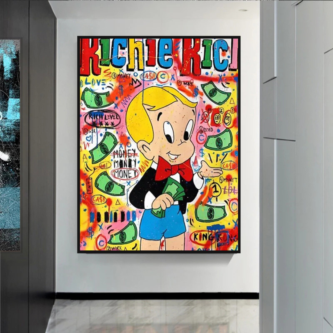 ChandeliersDecor.com-Wall Posters-Money Boy: Richie Rich Poster - Ultimate Symbol of Wealth