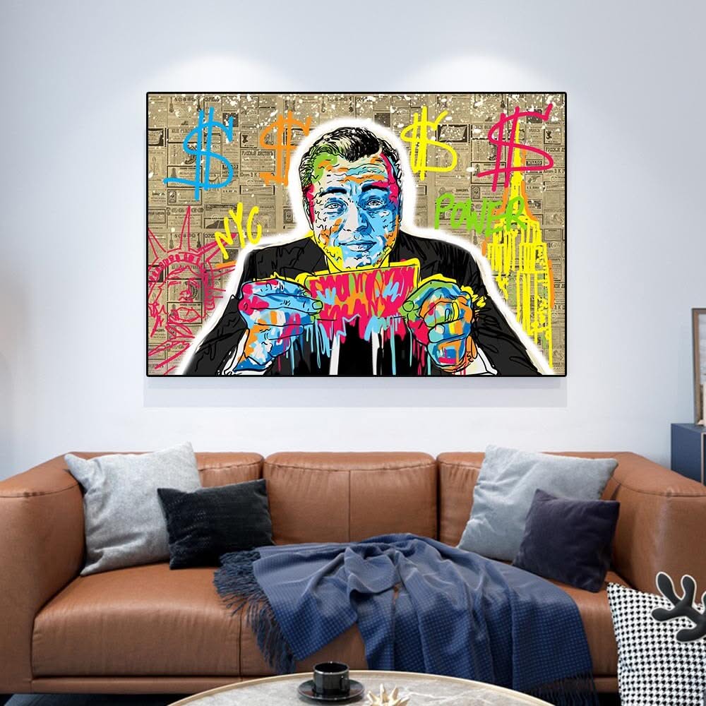 Money Dollar Canvas Wall Art-ChandeliersDecor.com