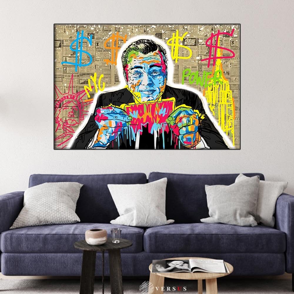 Money Dollar Canvas Wall Art-ChandeliersDecor.com
