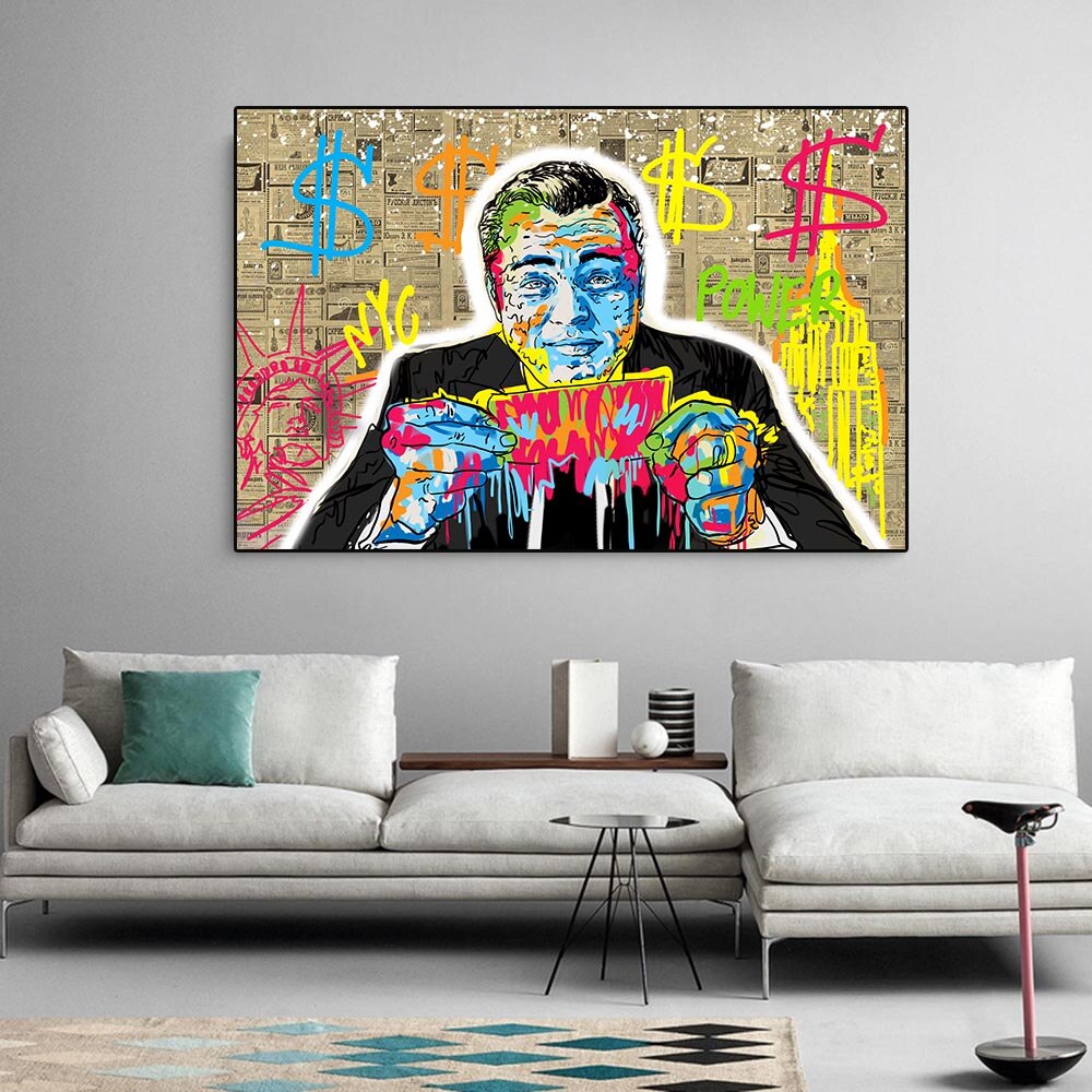 ChandeliersDecor.com-Wall Posters-Money Dollar Canvas Wall Art