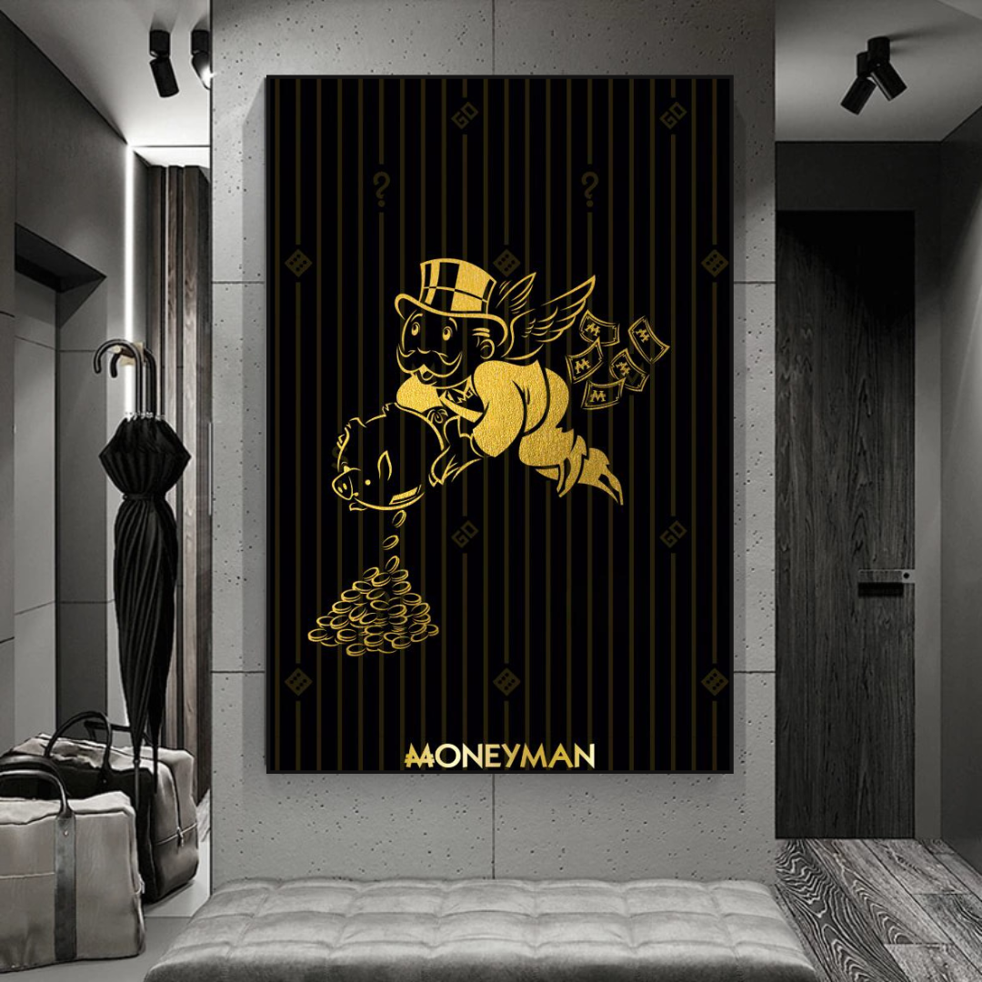 Money Man Angel: Alec Monopoly Art Exclusive Collection-ChandeliersDecor.com