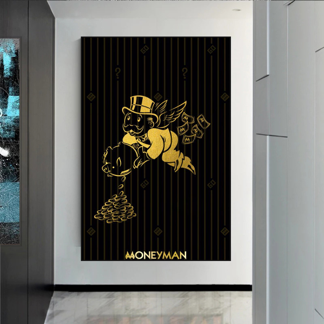 Money Man Angel: Alec Monopoly Art Exclusive Collection-ChandeliersDecor.com