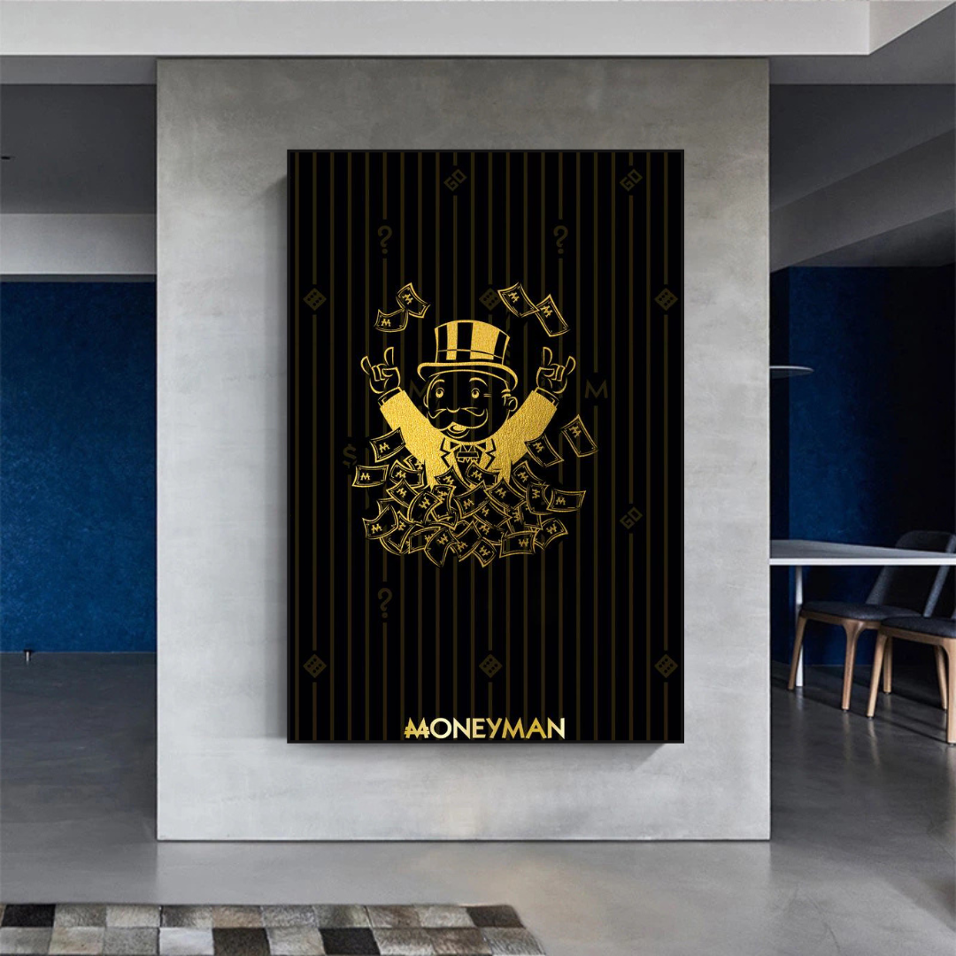 Money Man Dollar Bills by Alec Monopoly Art-ChandeliersDecor.com