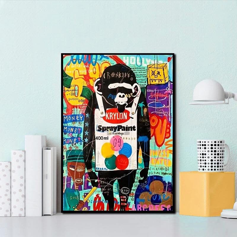 Monkey Men Canvas Wall Art-ChandeliersDecor.com