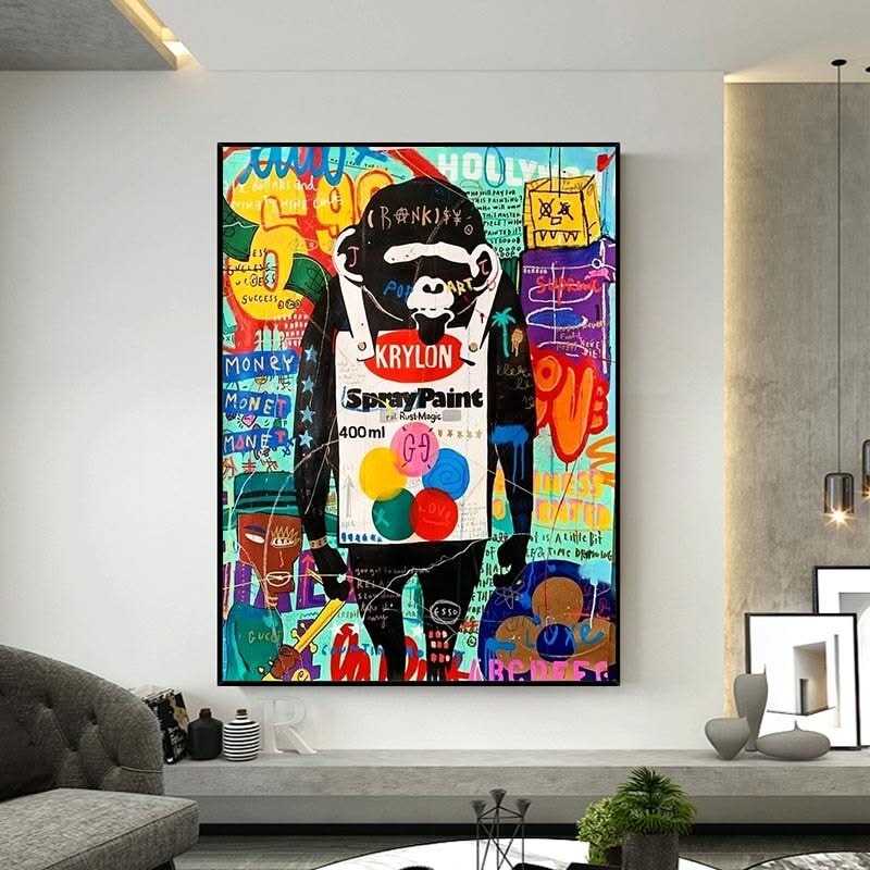 Monkey Men Canvas Wall Art-ChandeliersDecor.com