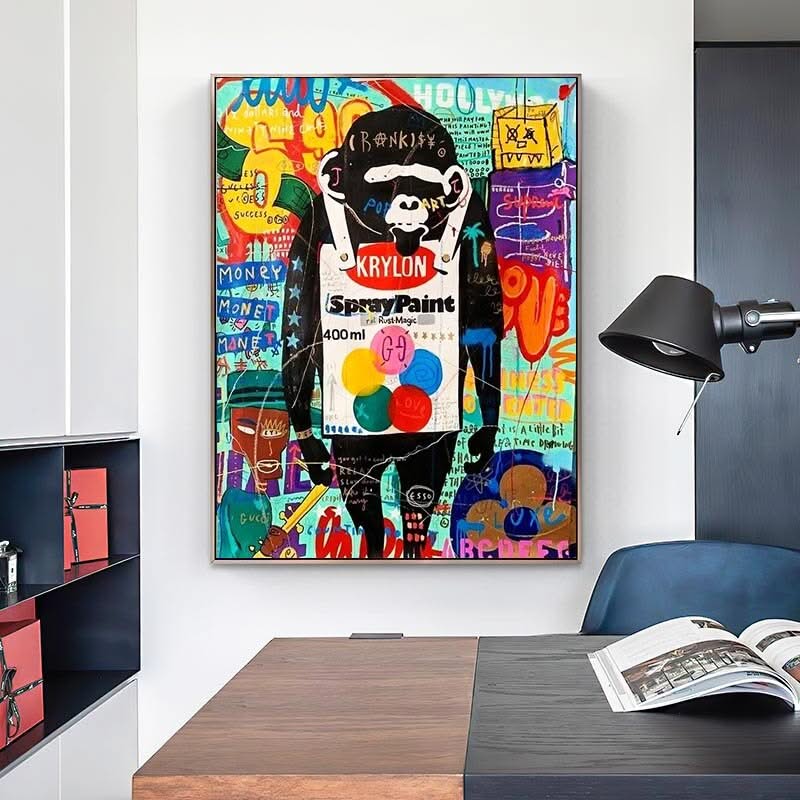 Monkey Men Canvas Wall Art-ChandeliersDecor.com