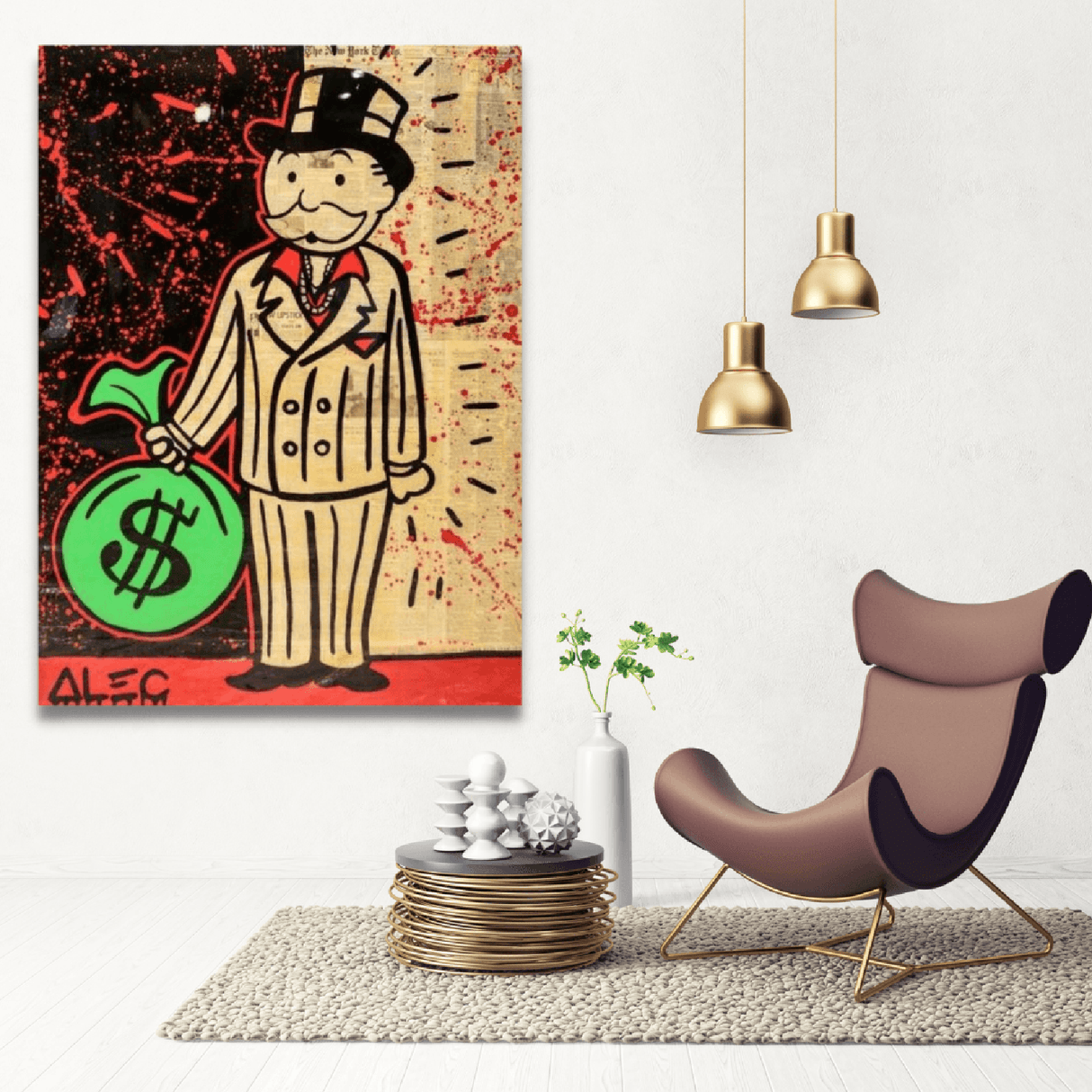 Monopoly Man Poster Exclusive Wall Art-ChandeliersDecor.com