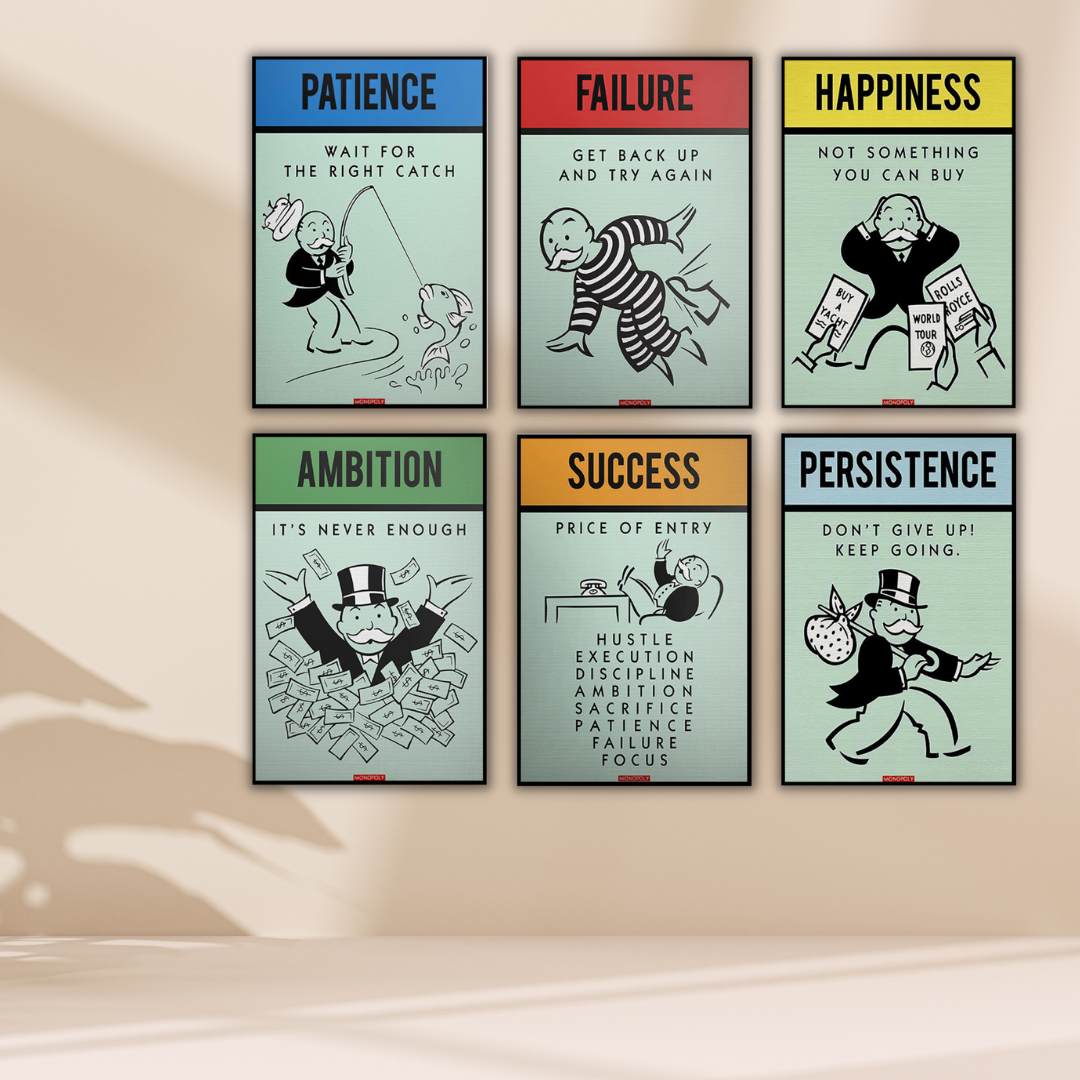 Monopoly property bundle Alec monopoly Canvas Print-ChandeliersDecor.com