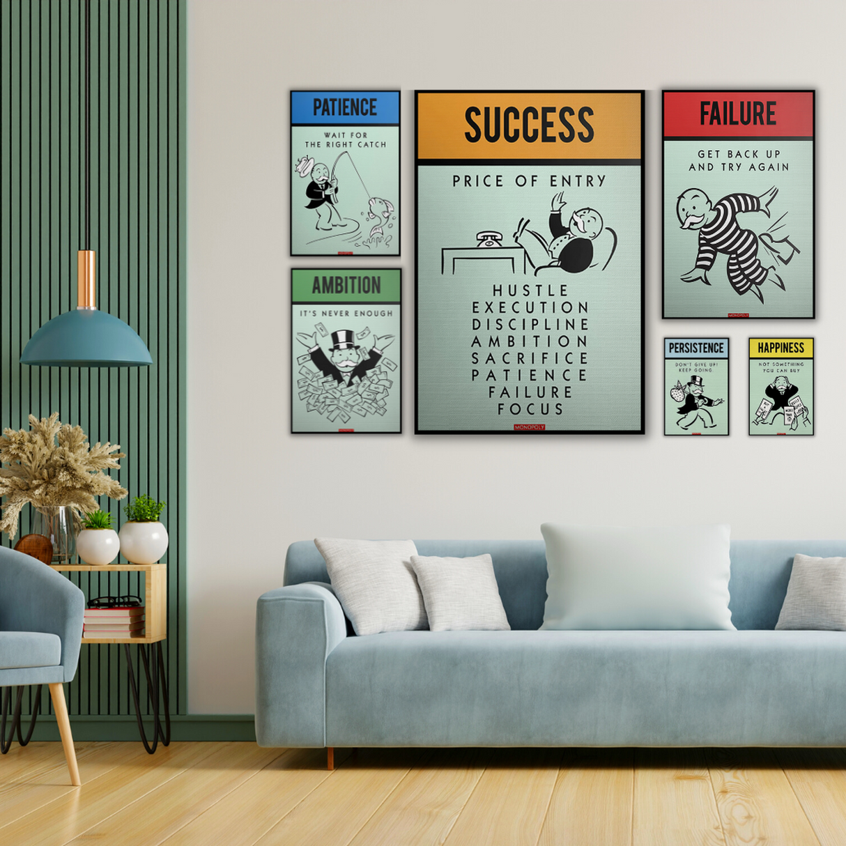 ChandeliersDecor.com-Monopoly Wall Poster-Monopoly property bundle Alec monopoly Canvas Print