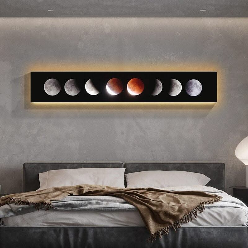 ChandeliersDecor.com-LED Wall Art-Moon Eclipse LED Wall Lght: Stylish & Energy-Efficient Lighting