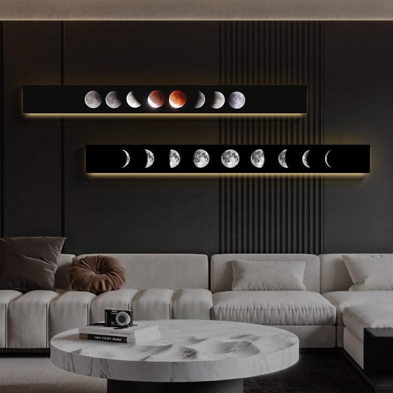 ChandeliersDecor.com-LED Wall Art-Moon Eclipse LED Wall Lght: Stylish & Energy-Efficient Lighting