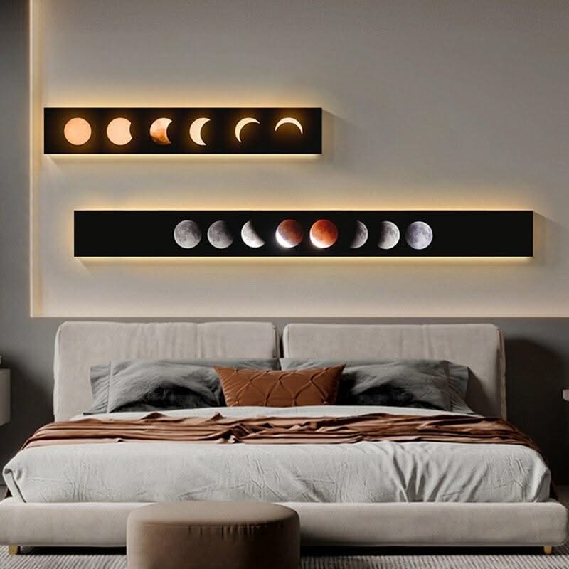 ChandeliersDecor.com-LED Wall Art-Moon Eclipse LED Wall Lght: Stylish & Energy-Efficient Lighting