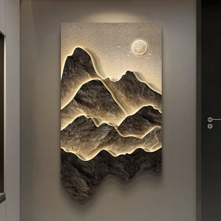 ChandeliersDecor.com-LED Wall Art-Mountains Wall Light - Perfect Mountains Wall Light