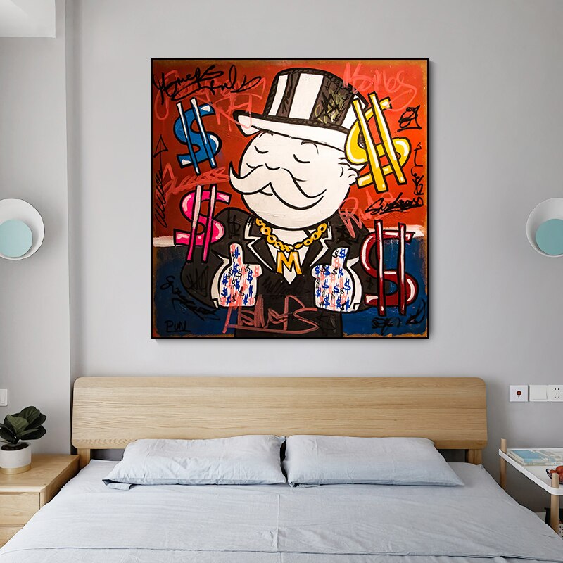 ChandeliersDecor.com-Monopoly Wall Poster-Mr Monopoly Millionaire Poster - Limited Edition Art Print