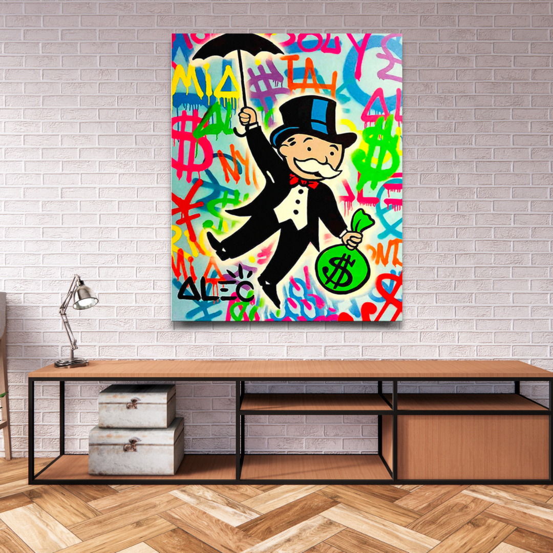 ChandeliersDecor.com-Monopoly Wall Poster-Mr Monopoly Money Man: The Ultimate Game-Changer!