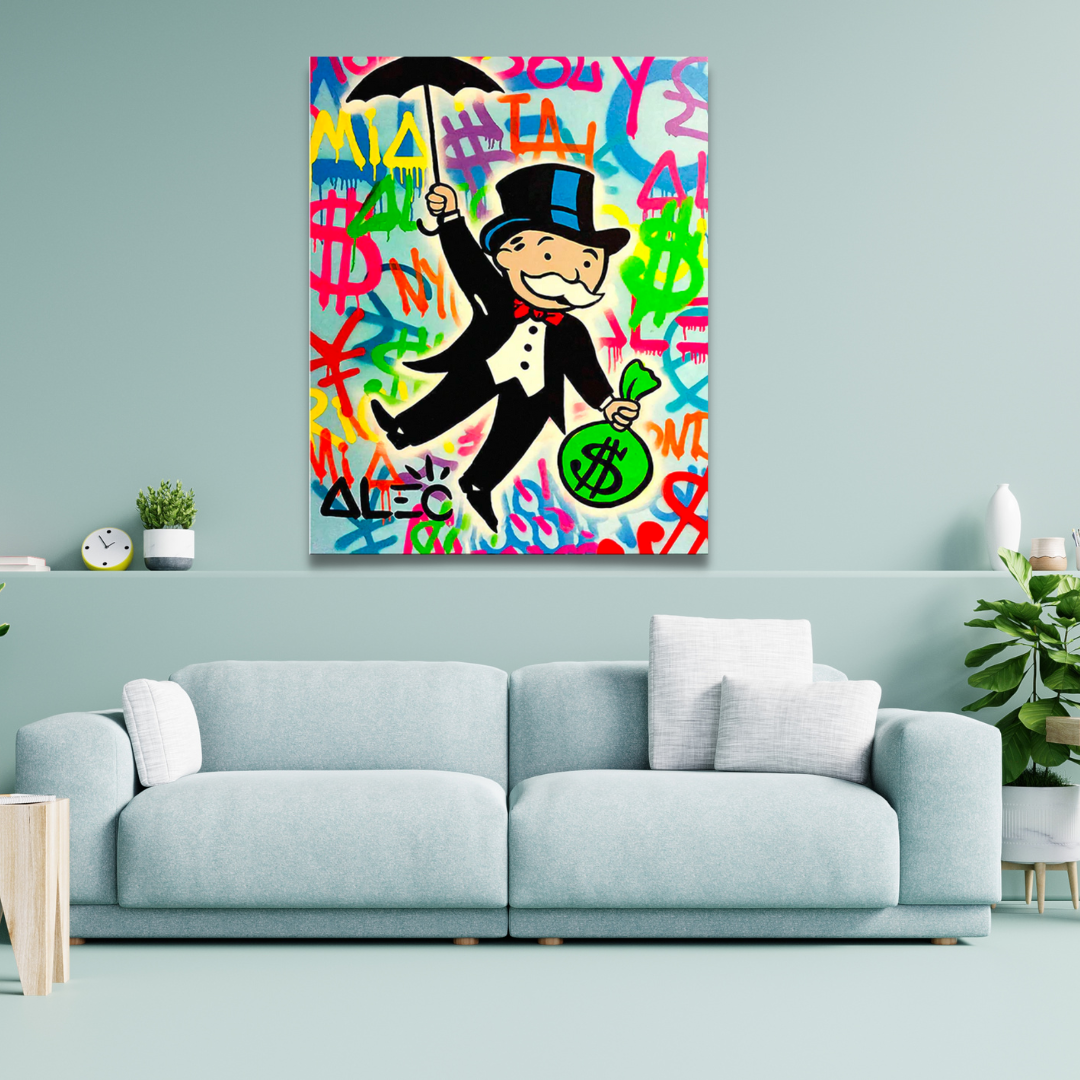 ChandeliersDecor.com-Monopoly Wall Poster-Mr Monopoly Money Man: The Ultimate Game-Changer!