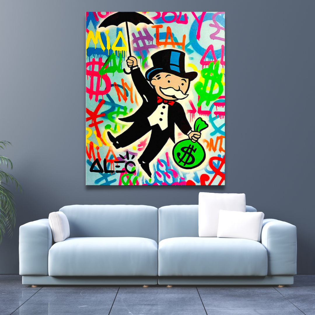ChandeliersDecor.com-Monopoly Wall Poster-Mr Monopoly Money Man: The Ultimate Game-Changer!