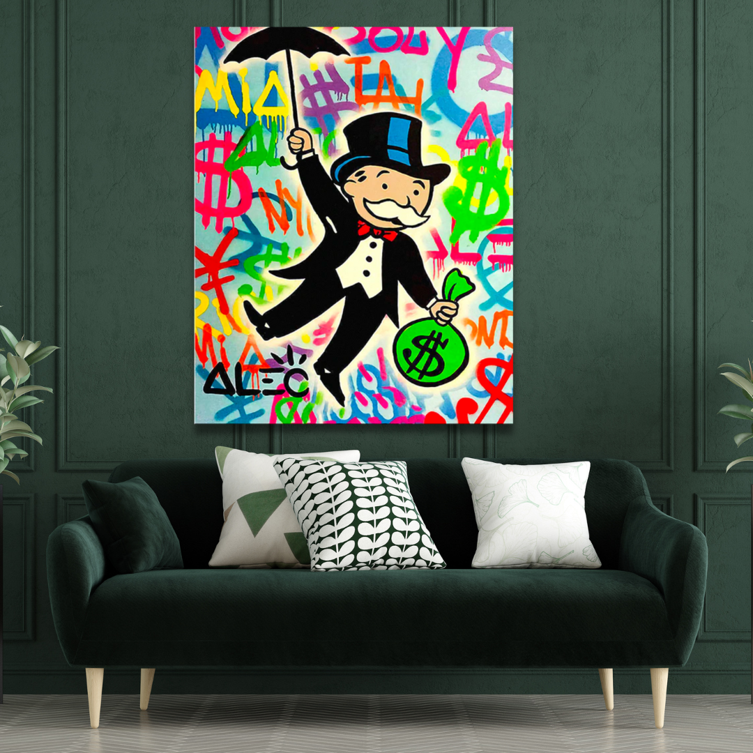 ChandeliersDecor.com-Monopoly Wall Poster-Mr Monopoly Money Man: The Ultimate Game-Changer!