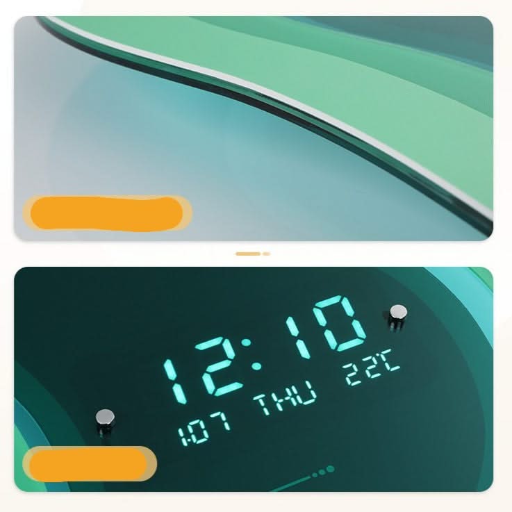 ChandeliersDecor.com-Wall Clocks-Neon LED Wall Cloud with Calendar & Temperature